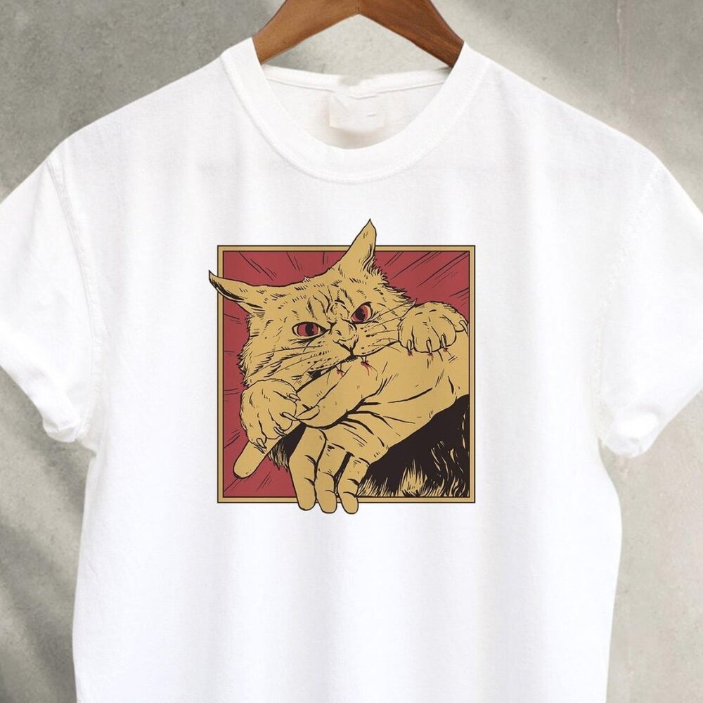 Retro Graphic Tee, Cat Shirt, Cats Crazy Shirts